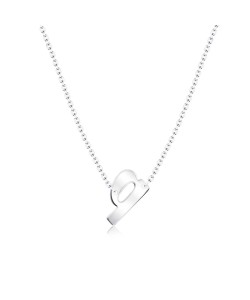 Alphabet Silver Necklace q SPE-5583